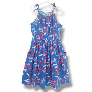 Tea Collection Girls 8 Tie Shoulder Dress Floral Breeze